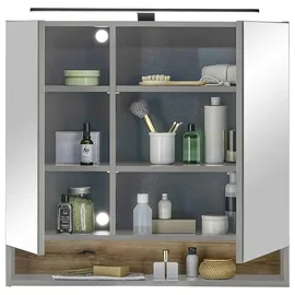 Stella Trading Denver 80 cm grau mit LED-Beleuchtung