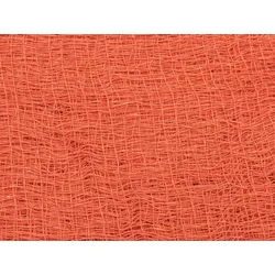 Dekogewebe, grobmaschig, orange, 76x500cm - Ideale Grunddeko - Baumwolle