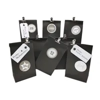 Frau Wundervoll Adventskalender Weihnachtszeit, Blockbodenbeutel schwarz, Ziffern silber - Schwarz