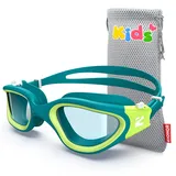 ZIONOR Schwimmbrille Kinder, G1MINI Polarisiert/non Polarisiert Komfortabel Kinder Schwimmbrille, Anti Nebel UV-Schutz Schwimmbrille für Mädchen und Jungen (Jahre 6-14)