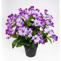 Seidenblumen Roß Großer Hibiskus 42cm helllila im Topf ZF