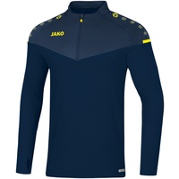 Jako Champ 2.0 Ziptop Sweatshirt marine/darkblue/neongelb 164