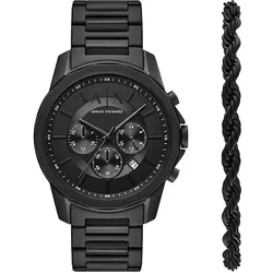 Armani Exchange Uhren-Set AX7163SET - schwarz