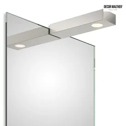 Decor Walther LED Spiegelleuchte FLAT 1 LED, 7W 3000K 370lm, IP44, Nickel satiniert DEC-0418734