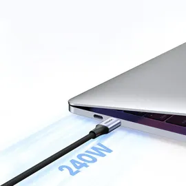 UGREEN USB C — USB C (2 m, USB 2.0), USB Kabel USB-C für USB-C 240W PD 3.0 (2M)