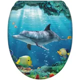 Sanilo WC-Sitz Delphin Korallen Blau
