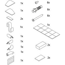 Kermi Montage-Kleinteile 2535034 Viertelkreis FX P50/P55
