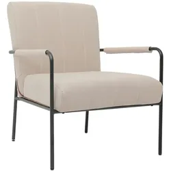 SVITA KYLE Loungesessel Polstersessel Akzentstuhl Wohnzimmer mit Armlehne Beige