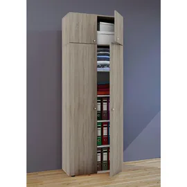 VCM Mehrzweckschrank 70 x 218 x 39 cm Braun