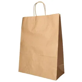 Papstar 25 Tragetaschen, Papier mit gedrehtem Tragegriff
