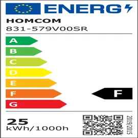 Homcom 2 in 1 Standspiegel Wandspiegel, Ganzkörperspiegel mit LED-Beleuchtung, Garderobenspiegel für Schlafzimmer, Wohnzimmer, und Eingangsbereich Weiß