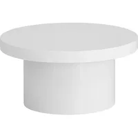 FineBuy Couchtisch FineBuy Sofatisch Weiß 60 cm Hochglanz Wohnzimmertisch