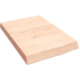 vidaXL Waschtischplatte 40x60x(2-6) cm Massivholz Unbehandelt
