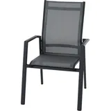 Siena Garden Stapelsessel Tauro 70,5 cm x 63 cm x 99,5 cm Anthrazit Matt