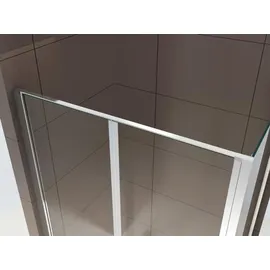 Bernstein EX416-2 Eckdusche mit Pendeltür 90 x 90 cm silber transparent 6 mm