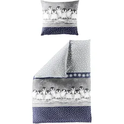 Bettwäsche Biber blau