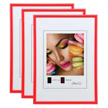 Ideal Trend New Lifestyle Bilderrahmen rot 30x45 cm 3er Set
