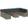 vidaXL Garten-Lounge-Set 10-tlg. grau