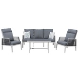 Primaster Lounge Set Cervia Inkl. Sitz-, Rücken- und Zierkissen