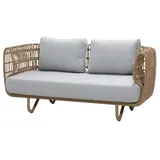 Cane-Line Lounge-Sofa Nest 2-Sitzer rechts Polyrattan Beige