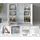 Home Affaire Highboard 120 x 103,3 x 39,5 cm Schwarz/Weiß
