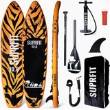 SUP Board Set aufblasbar - Touring Stand Up Paddle 10'8 Safari Tiger 330 cm