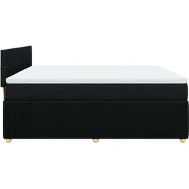 vidaXL Boxspringbett 180 x 200 cm Schwarz