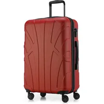 suitline Hartschalenkoffer Trolley 4-Rollen 66 cm / 58-68 l rot