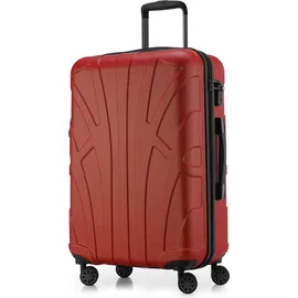 suitline Hartschalenkoffer Trolley 4-Rollen 66 cm / 58-68 l rot