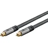 Wentronic Toslink Kabel 3 m Schwarz/Silber