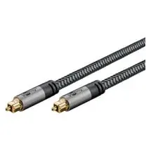 Wentronic Toslink Kabel 3 m Schwarz/Silber