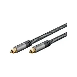 Wentronic Toslink Kabel 3 m Schwarz/Silber