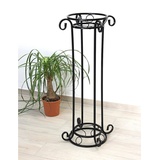 DanDiBo Ambiente DanDiBo Blumensäule Metall Schwarz 97 cm Blumenständer KW042 Blumenhocker Pflanzenständer Pflanzensäule