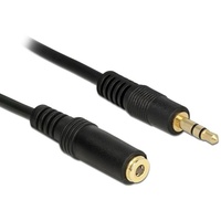 DeLock 3.5mm M-F, 1m Audio-Kabel 305 m schwarz