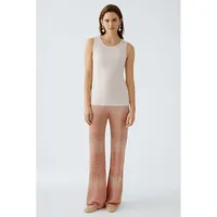 Oui Top in Beige - 44