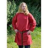 Battle Merchant Wikinger-Kostüm Langarm-Tunika rot, Gr. XL rot XL | XL