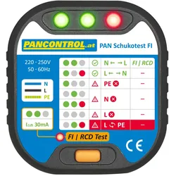 PANCONTROL PAN Steckdosen-Prüfer + FI-Tester