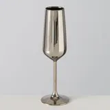 Boltze Sektglas Adora 22,5 cm Ø 7 cm 195 ml Silber