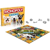 Winning Moves - Monopoly Hunde - Gesellschaftsspiel – Brettspiel – französische Version