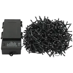 LED Lichterkette 15,5 Meter 300 LED warmweifl 8 Funktionen Batterie Timer