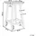 Beliani Gartentisch 60 x 60 x 103 cm Blau