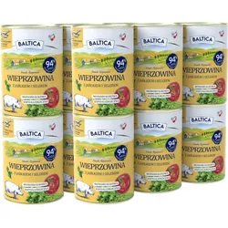 BALTICA Schweinefleisch und Apfel Nassfutter 12x400g