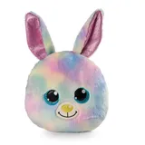 NICI Kissen Hase Rainbow Candy 32x32cm bunt figürlich - Flauschiges Kuscheltierkissen für Jungen, Mädchen, Babys und Kuscheltierliebhaber – ideal für Zuhause, Kindergarten oder unterwegs