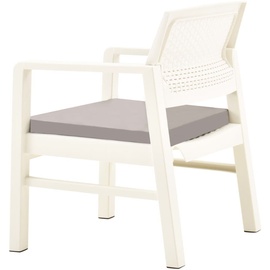 vidaXL Garten-Lounge-Set weiß