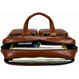 LEONHARD HEYDEN Porto Aktentasche Leder 39 cm braun