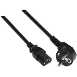 AISENS A132-0170 10m CEE7/7-C13 100 Prozent Kupfer AWG18 Schwarz