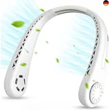 Nackenventilator, Tragbarer Hals-Ventilator Leise Mini Ventilator USB 4000 mAh
