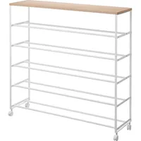 Yamazaki Tower 26 x 90,5 x 87 cm rollbar / weiß