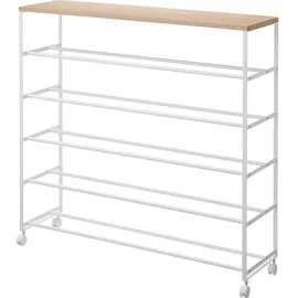 Yamazaki Tower 26 x 90,5 x 87 cm rollbar / weiß