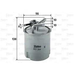 Kraftstofffilter VALEO 587564